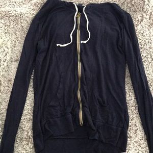 American Eagle cropped zip up hoodie